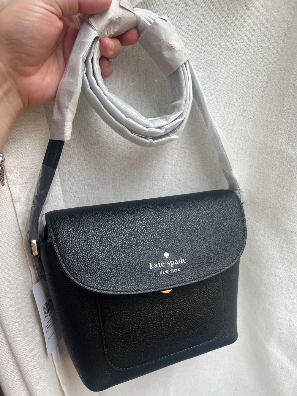 Kate Spade Elsie KE390 Black Pebbled Leather Crossbody NWT